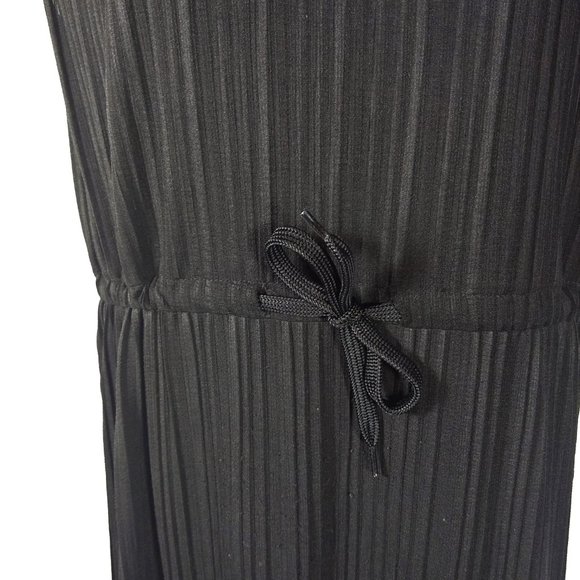 Zara Black Dress Pleated Women's Size Small Sleeveless - Picture 2 of 7